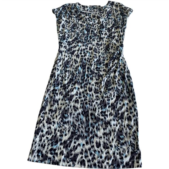 Hugo Boss Dresses & Skirts - HUGO BOSS Vintage Tortoise Art Large Basic Shift Casual Women Mini Dress Leopard